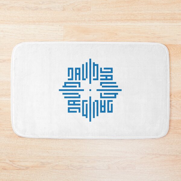 Item preview, DAVID | Blue  | Modern Geometric Kufi Calligraphy | From Name to Art   designed and sold by FOR YOUR NAME.