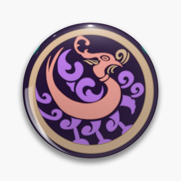 Item preview, CKorean Phoenix Roundel Art Print, Dark Purple Teal Pattern, Mystical Korean Folk Art designed and sold by DaHaeStudio.