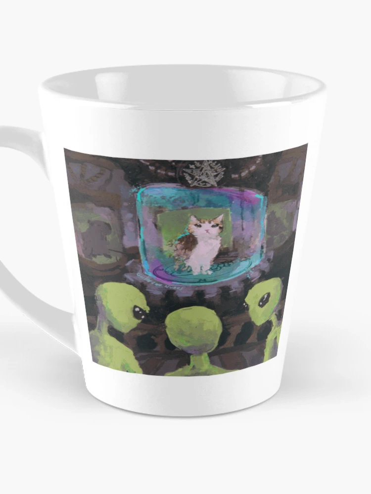 Thumbnail 3 of 4, Coffee Mug, Alien Cat Ritual designed and sold by RobinWaverly.