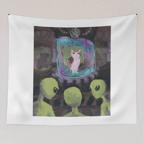 Item preview, Alien Cat Ritual designed and sold by RobinWaverly.