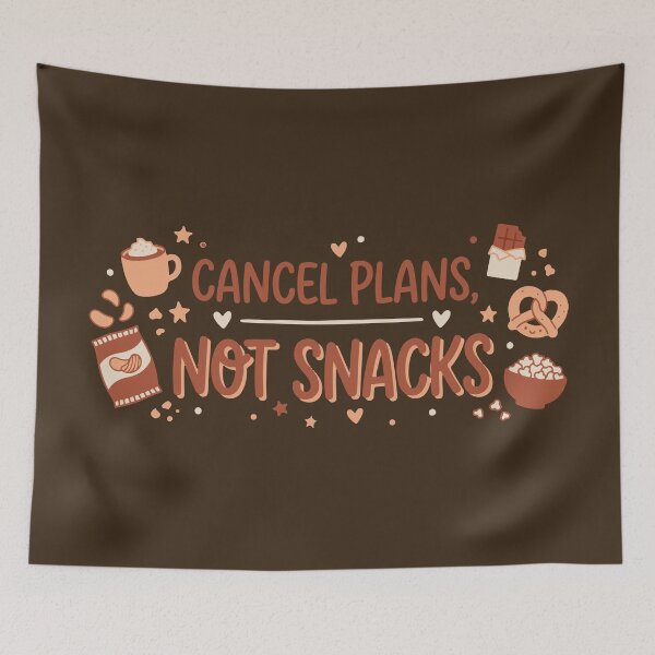 Item preview, Cancel Plans Not Snacks Funny T-Shirt - Cute Snack Lover Graphic designed and sold by ShirtRemarks.