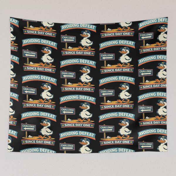 Item preview, Avoiding Defeat Since Day One Funny Duck Design designed and sold by TeeTimeTreasure.