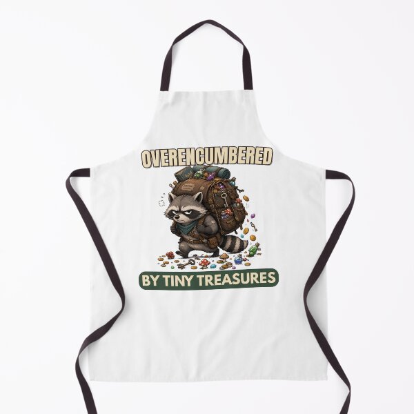 Item preview, Overencumbered Raccoon RPG Loot Hoarder Adventure designed and sold by LuckyLukasArt.