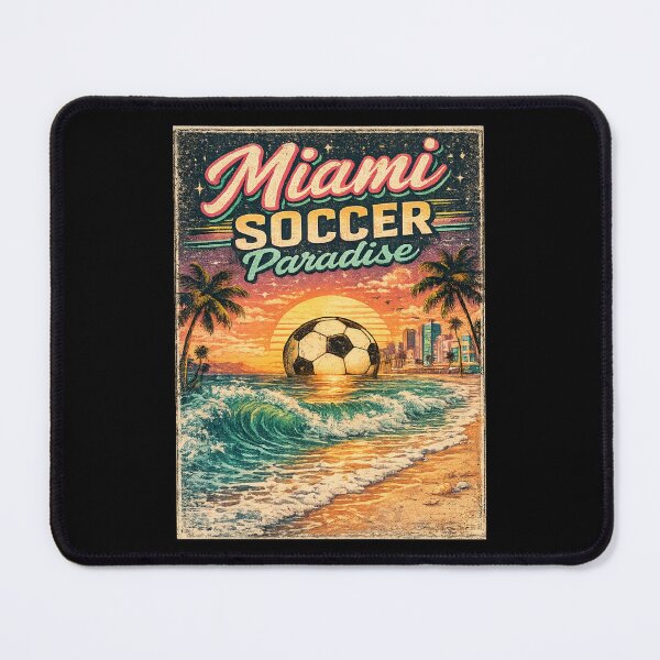 Item preview, Miami Soccer Paradise Retro Florida Travel Shirt | Vintage Beach Soccer Design designed and sold by Globalcitytees.