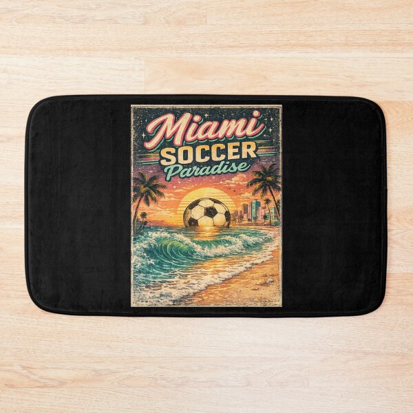 Item preview, Miami Soccer Paradise Retro Florida Travel Shirt | Vintage Beach Soccer Design designed and sold by Globalcitytees.