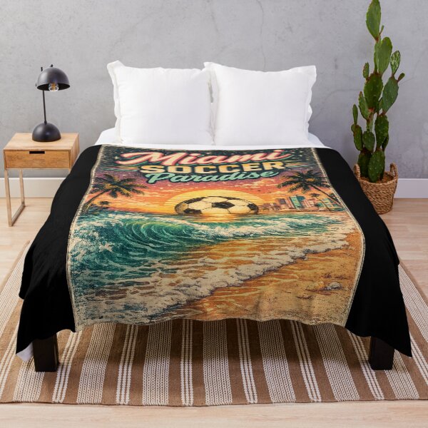 Item preview, Miami Soccer Paradise Retro Florida Travel Shirt | Vintage Beach Soccer Design designed and sold by Globalcitytees.
