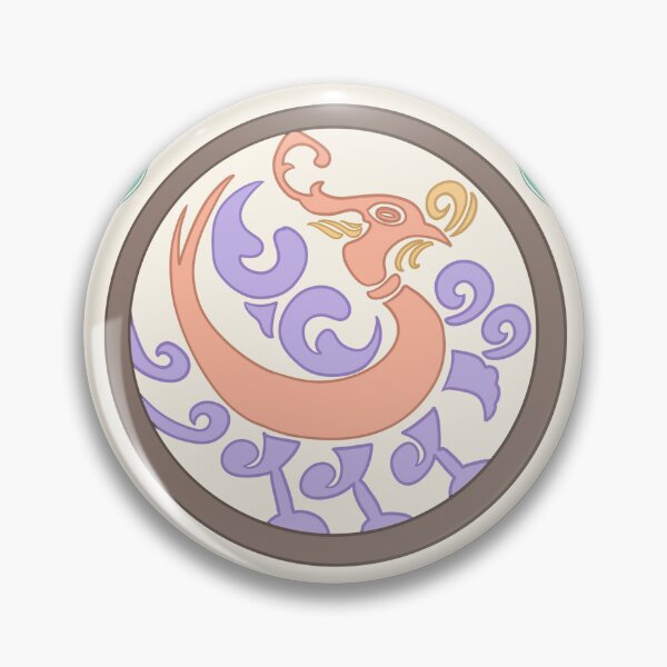 Item preview, Korean Phoenix Roundel Art Print, Pastel Peach Mint Pattern, Soft Korean Folk Art designed and sold by DaHaeStudio.