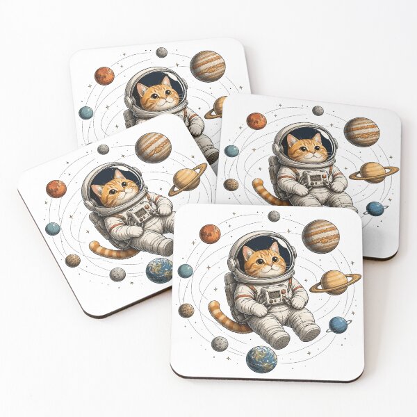 Item preview, Paws Across the Universe – Space Cat Explorer designed and sold by the-dovlat.