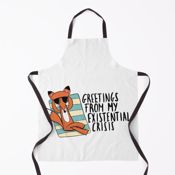 Item preview, Greetings From My Existential Crisis Funny Fox designed and sold by DesignFreakArt.