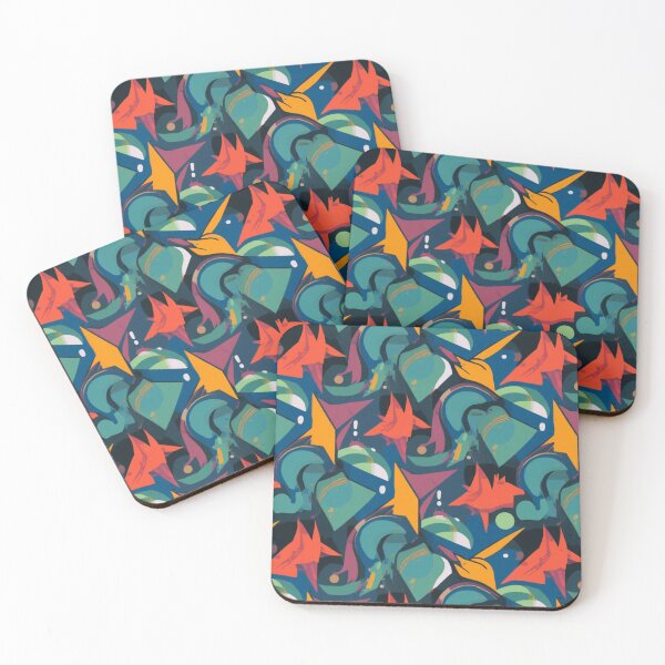 Item preview, Abstract Geometric Bird Pattern – Modern Colourful Wildlife Design designed and sold by My Gluten Free Life UK.