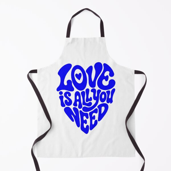 Item preview, Blue Groovy Love Is All You Need Heart Typography designed and sold by FaizArtShop.