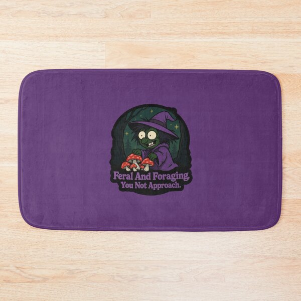 Item preview, Feral And Foraging Do Not Approach Witch Mushroom Goblincore Design designed and sold by BooDesignStudio.