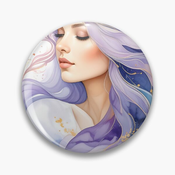 Item preview, Ethereal Watercolor Goddess Gold Foil designed and sold by ToxicInkArt.