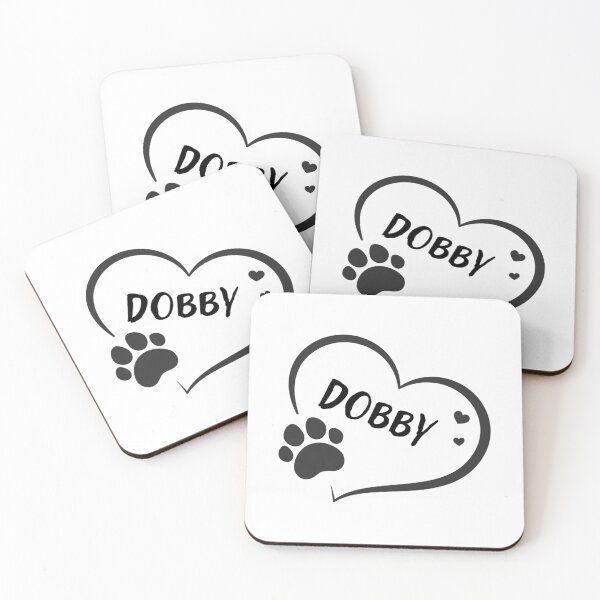 Item preview, Dobby Pet Dog Or Cat Name In A Heart With A Paw Great Gift For Dog Or Cat Owners designed and sold by mikesingshua.