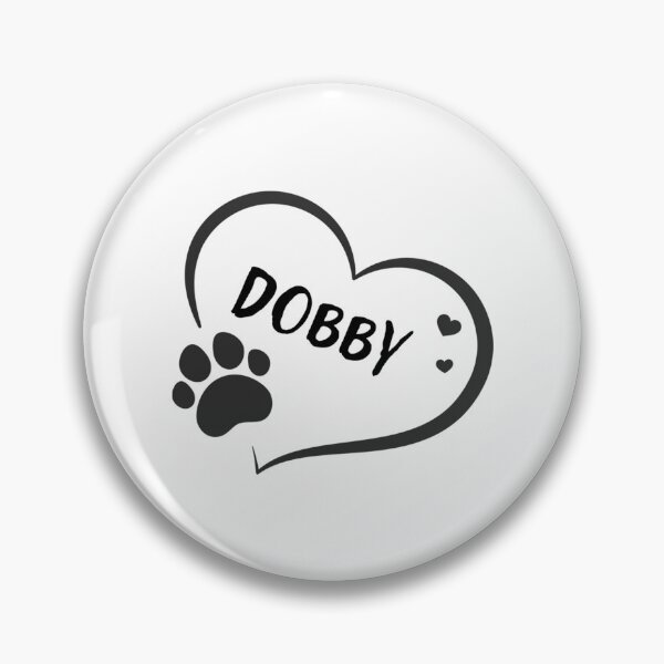 Item preview, Dobby Pet Dog Or Cat Name In A Heart With A Paw Great Gift For Dog Or Cat Owners designed and sold by mikesingshua.