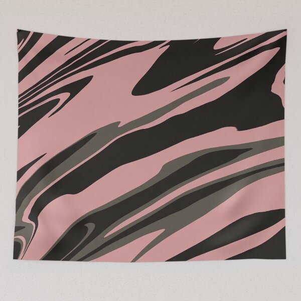 Item preview, Dusty Rose Fluid Abstract - Pink & Slate Gray designed and sold by CaramelCo.