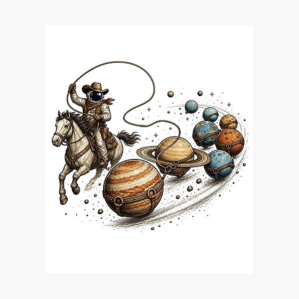 Item preview, Space Wrangler – Cowboy of the Solar Frontier designed and sold by the-dovlat.