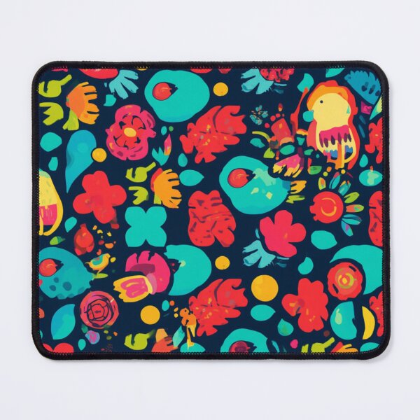 Item preview, Vibrant Folk Art Bird & Floral Pattern – Colourful Botanical Design designed and sold by My Gluten Free Life UK.