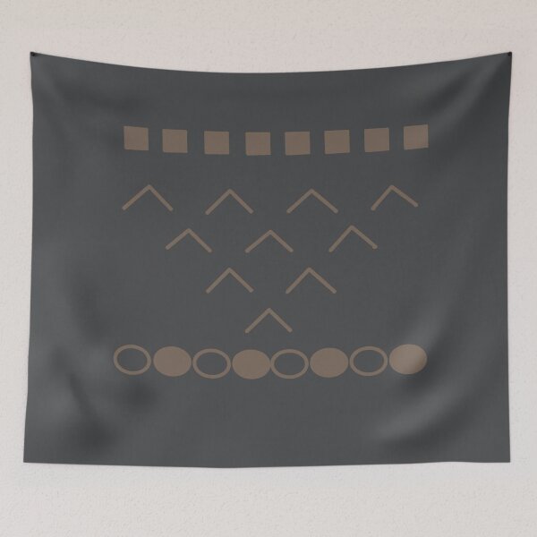 Item preview, Minimalist Geometric Shapes in Charcoal and Copper designed and sold by CaramelCo.