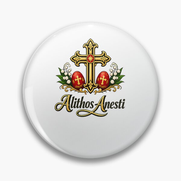 Item preview, Alithos Anesti Orthodox Easter Shirt designed and sold by mingelui.