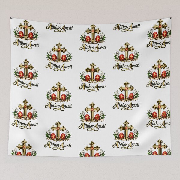Item preview, Alithos Anesti Orthodox Easter Shirt designed and sold by mingelui.