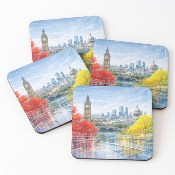 Item preview, London cityscape with colorful nature designed and sold by Sigtrix.