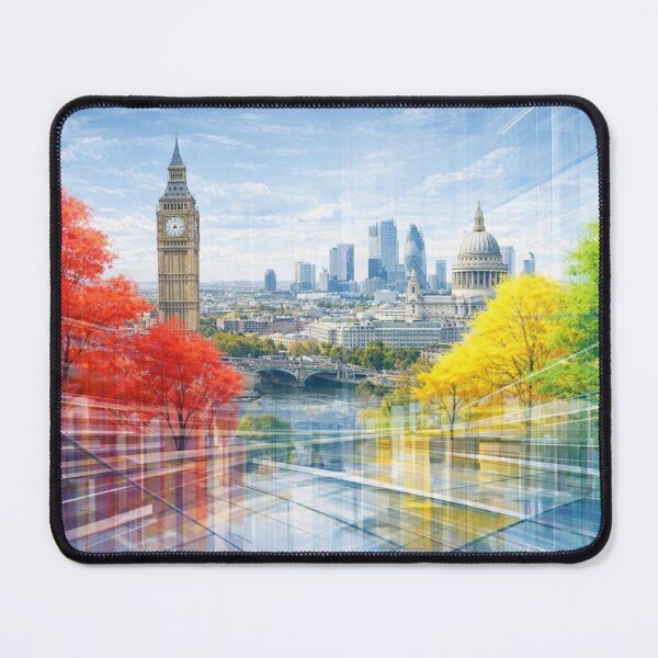 Item preview, Paisaje urbano de Londres con naturaleza colorida designed and sold by Sigtrix.