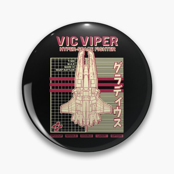 Item preview, Vic Viper Gradius Blueprint Starship Illustration designed and sold by shuaibistore.