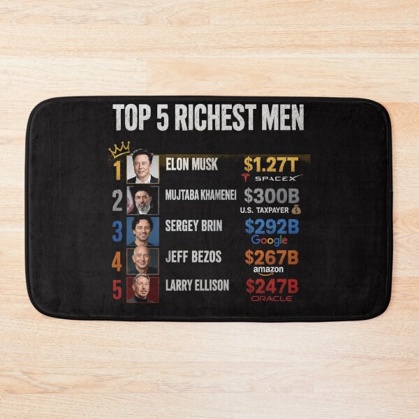 Item preview, Top 5 Wealthiest Men Ranking Thanks to Trump designed and sold by Owcomm.