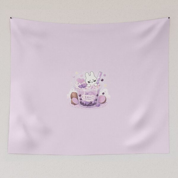 Item preview, Kawaii Taro Bubble Tea Bunny designed and sold by kokoriiland.