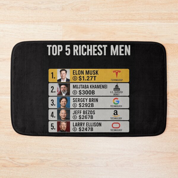 Item preview, Thanks to Trump Top 5 Wealthiest Men Ranking Iran Deal designed and sold by Owcomm.