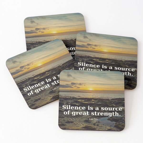 Item preview, Silence is a source of great strength. | Lao Tzu | Photography Print designed and sold by Amber Sky Creations.