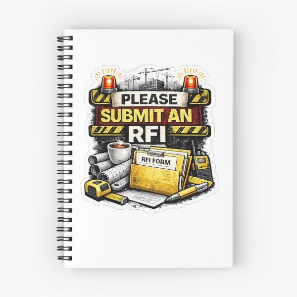 Item preview, Please Submit An RFI Funny Construction Management Design designed and sold by Arch4Design.
