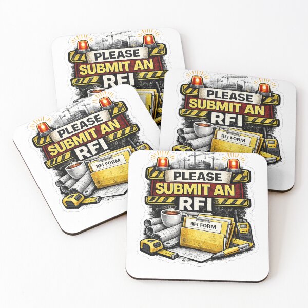 Item preview, Please Submit An RFI Funny Construction Management Design designed and sold by Arch4Design.