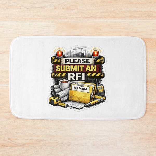 Item preview, Please Submit An RFI Funny Construction Management Design designed and sold by Arch4Design.