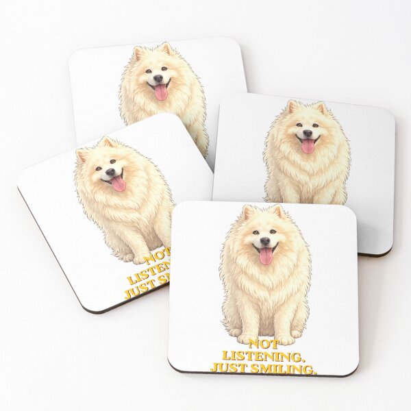 Item preview, Samoyed not listening just smiling designed and sold by Samoyed-Angela-Familly.