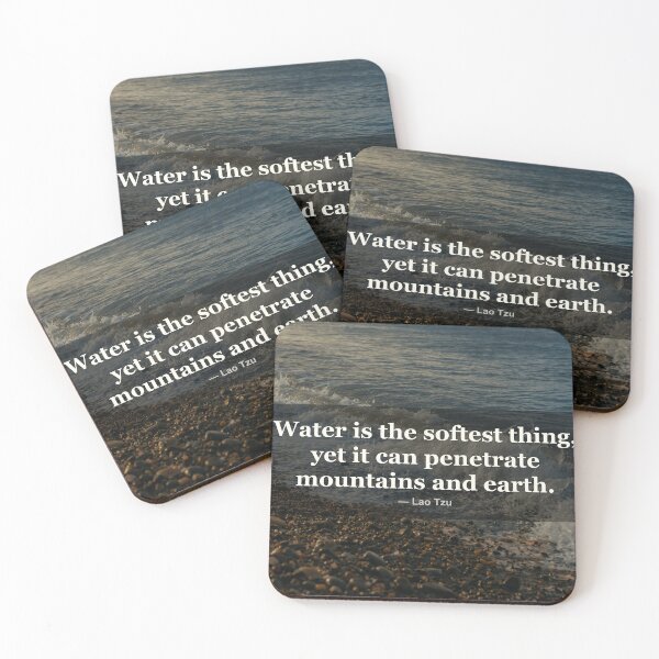 Item preview, Water is the softest thing, yet it can penetrate mountains | Lao Tzu | Photography Print designed and sold by Amber Sky Creations.