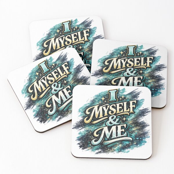 Item preview, I Myself & Me Self Love Typography Design designed and sold by YOANAH.