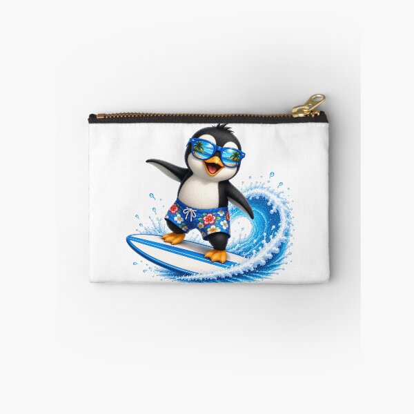 Item preview, Cute Kawaii Penguin Surfing Summer Beach Wave designed and sold by Seculinator.