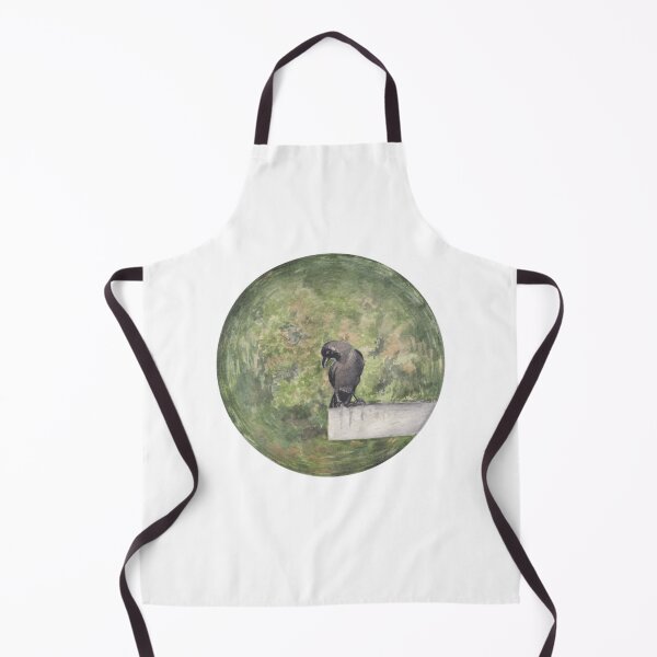 Item preview, Realistic Crow Watercolor Circular Nature Art designed and sold by Shwetamahaart.
