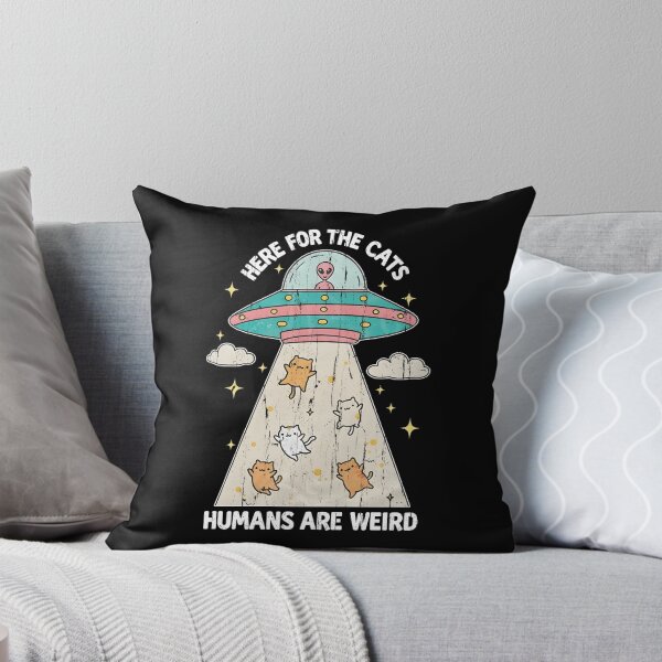 Item preview, Here For The Cats Humans Are Weird designed and sold by ladycerebellum.