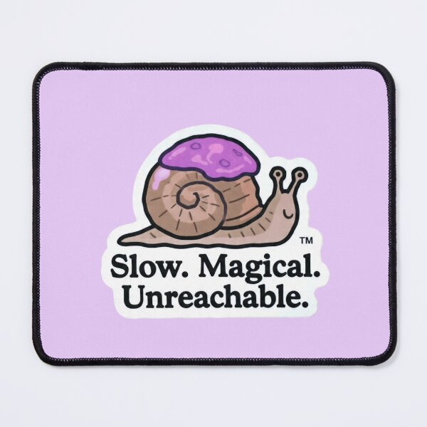 Item preview, Slow Magical Unreachable Snail Mushroom Shell Funny Design designed and sold by BooDesignStudio.