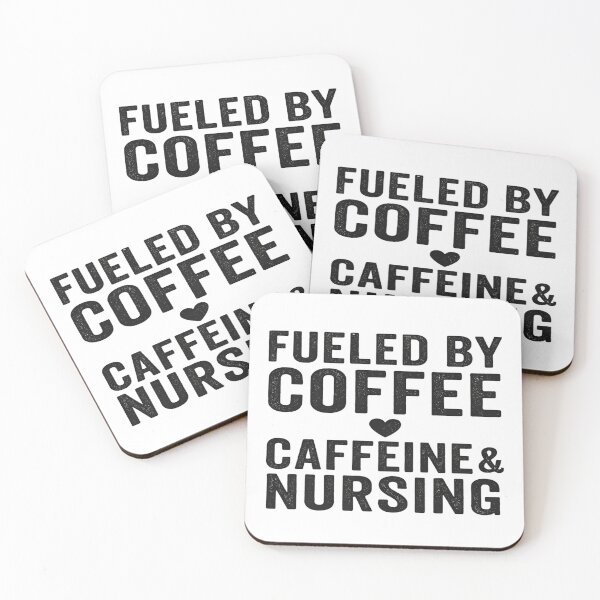 Item preview, Fueled By Coffee Caffeine and Nursing Funny Nurse Shirt designed and sold by Urbancraftup.