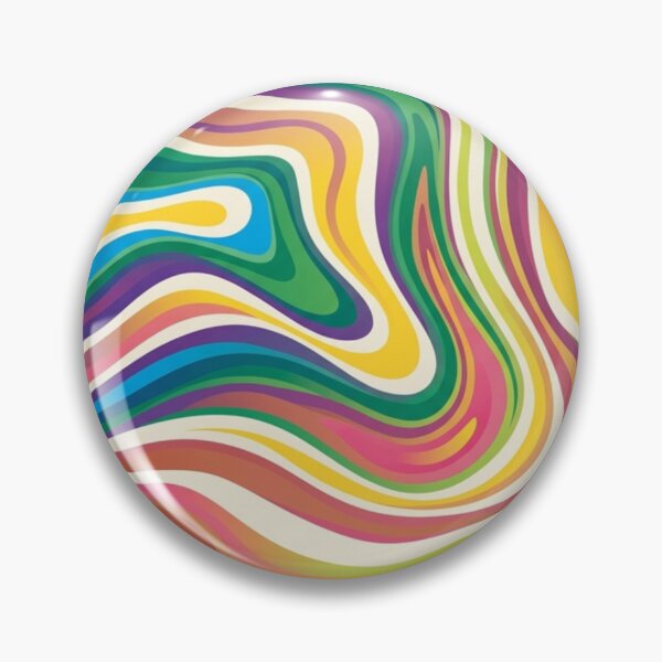 Item preview, Retro Colorful Swirl – Psychedelic Groovy Abstract Vibes designed and sold by SunnyIris.
