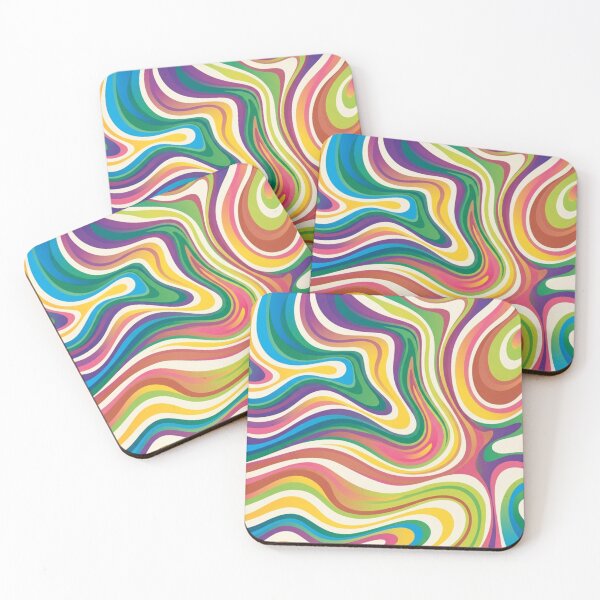 Item preview, Retro Colorful Swirl – Psychedelic Groovy Abstract Vibes designed and sold by SunnyIris.