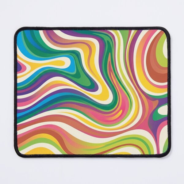 Item preview, Retro Colorful Swirl – Psychedelic Groovy Abstract Vibes designed and sold by SunnyIris.