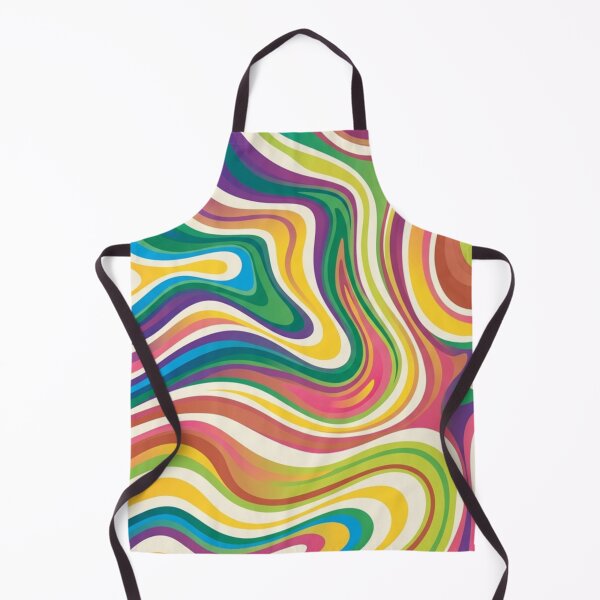 Item preview, Retro Colorful Swirl – Psychedelic Groovy Abstract Vibes designed and sold by SunnyIris.