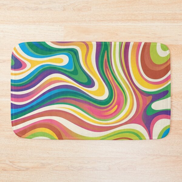 Item preview, Retro Colorful Swirl – Psychedelic Groovy Abstract Vibes designed and sold by SunnyIris.