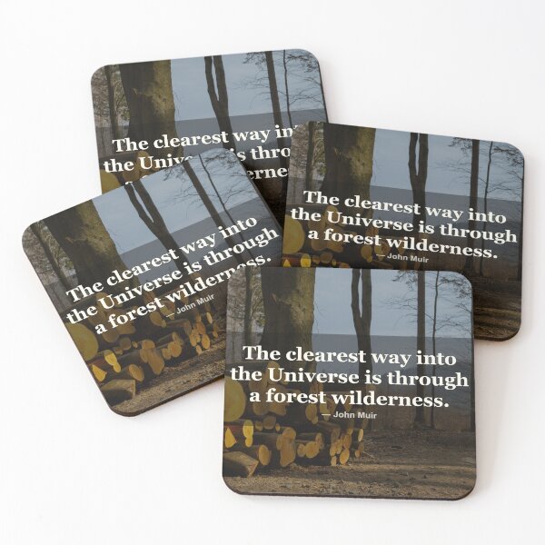 Item preview, The clearest way into the Universe is through a forest | John Muir | Photography Print designed and sold by Amber Sky Creations.