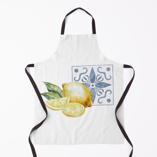 Item preview, Watercolor Lemons With Mediterranean Tile designed and sold by Alisles.